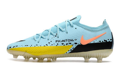 Nike Phantom GT Elite AG Low-Tops Football Boots - Blue/Yellow/Pink