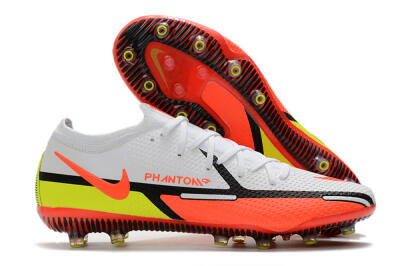 Nike Phantom GT Elite AG Low-Tops Football Boots - White/Black/Red/Yellow