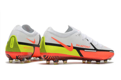 Nike Phantom GT Elite AG Low-Tops Football Boots - White/Black/Red/Yellow