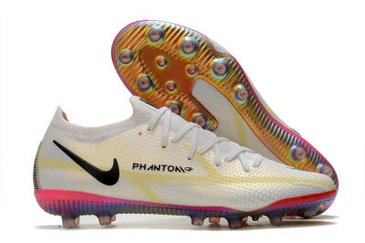 Nike Phantom GT Elite AG Low-Tops Football Boots - White/Gold/Black