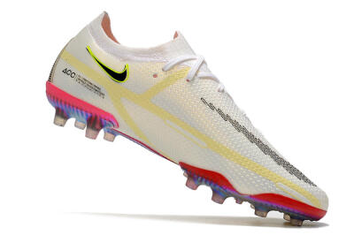 Nike Phantom GT Elite AG Low-Tops Football Boots - White/Gold/Black