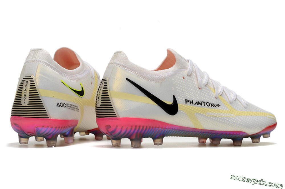 Nike Phantom GT Elite AG Low-Tops Football Boots - White/Gold/Black 6