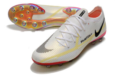 Nike Phantom GT Elite AG Low-Tops Football Boots - White/Gold/Black