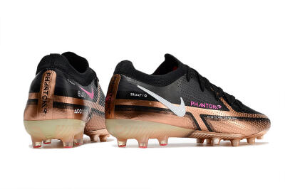 Nike Phantom GT Elite AG Low-Tops Football Boots - Gold/Black/White