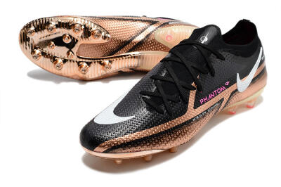 Nike Phantom GT Elite AG Low-Tops Football Boots - Gold/Black/White