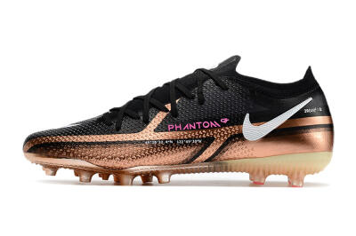 Nike Phantom GT Elite AG Low-Tops Football Boots - Gold/Black/White