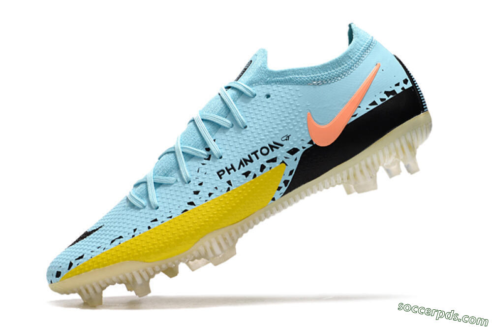 Phantom GT 2 Elite FG Low-Tops Football Boots - Blue/Yellow/Pink 5
