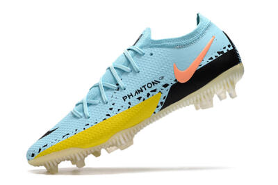 Phantom GT 2 Elite FG Low-Tops Football Boots - Blue/Yellow/Pink