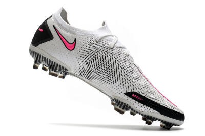 Nike Phantom GT Elite FG Low-Tops Football Boots - White/Black/Pink