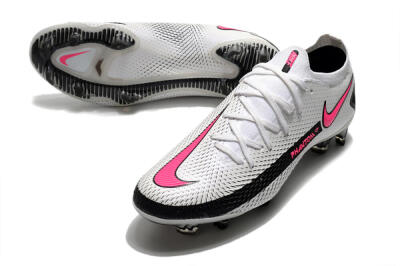 Nike Phantom GT Elite FG Low-Tops Football Boots - White/Black/Pink