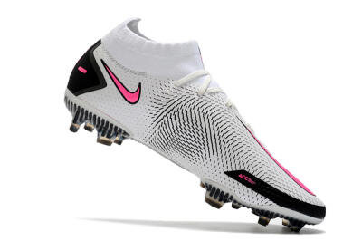 Nike Phantom GT DF Elite FG High-Tops Football Boots - White/Black/Pink