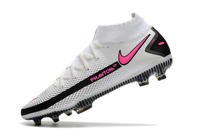 Nike Phantom GT DF Elite FG High-Tops Football Boots - White/Black/Pink