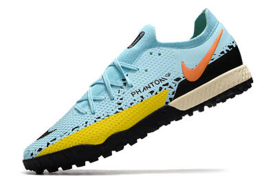 Nike Phantom GT Pro TF Low-Tops Football Shoes - Blue/Yellow/Pink