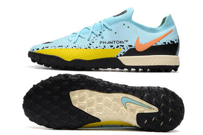 Nike Phantom GT Pro TF Low-Tops Football Shoes - Blue/Yellow/Pink