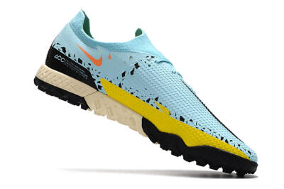 Nike Phantom GT Pro TF Low-Tops Football Shoes - Blue/Yellow/Pink