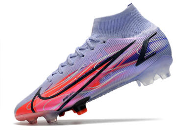 Nike Mercurial Superfly 8 Elite FG High-Tops Football Boots - Purple/Red/Black