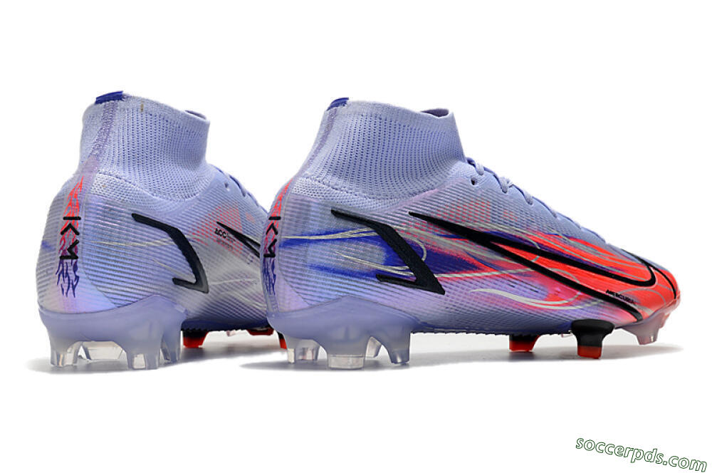 Nike Mercurial Superfly 8 Elite FG High-Tops Football Boots - Purple/Red/Black 6