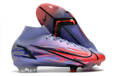 Nike Mercurial Superfly 8 Elite FG High-Tops Football Boots - Purple/Red/Black