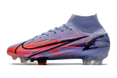 Nike Mercurial Superfly 8 Elite FG High-Tops Football Boots - Purple/Red/Black