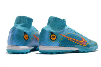 Nike Mercurial Superfly 8 Elite TF High-Tops Football Shoes - Blue/Red/Yellow