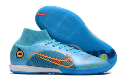 Nike Mercurial Superfly 8 Elite IC High-Tops Football Shoes - Blue/Red/Yellow