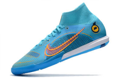 Nike Mercurial Superfly 8 Elite IC High-Tops Football Shoes - Blue/Red/Yellow
