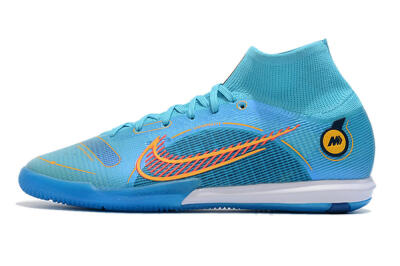 Nike Mercurial Superfly 8 Elite IC High-Tops Football Shoes - Blue/Red/Yellow