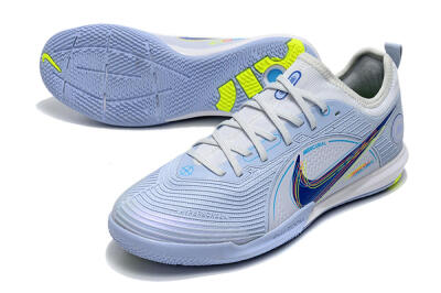 Nike Mercurial Vapor 14 Pro IC Low-Tops Football Shoes - White/Blue/Yellow