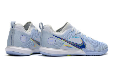 Nike Mercurial Vapor 14 Pro IC Low-Tops Football Shoes - White/Blue/Yellow