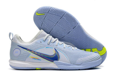 Nike Mercurial Vapor 14 Pro IC Low-Tops Football Shoes - White/Blue/Yellow