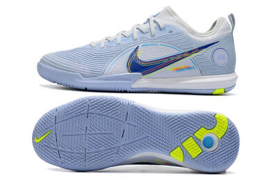 Nike Mercurial Vapor 14 Pro IC Low-Tops Football Shoes - White/Blue/Yellow