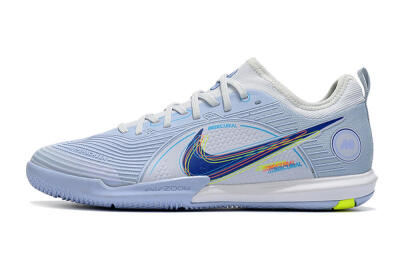 Nike Mercurial Vapor 14 Pro IC Low-Tops Football Shoes - White/Blue/Yellow