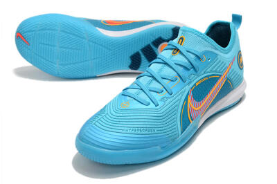 Nike Mercurial Vapor 14 Pro IC Low-Tops Football Shoes - Blue/Red/Yellow