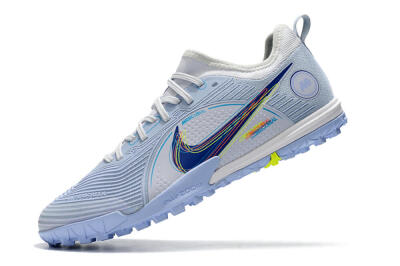 Nike Mercurial Vapor 14 Pro TF Low-Tops Football Shoes - White/Blue/Yellow