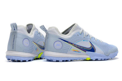 Nike Mercurial Vapor 14 Pro TF Low-Tops Football Shoes - White/Blue/Yellow