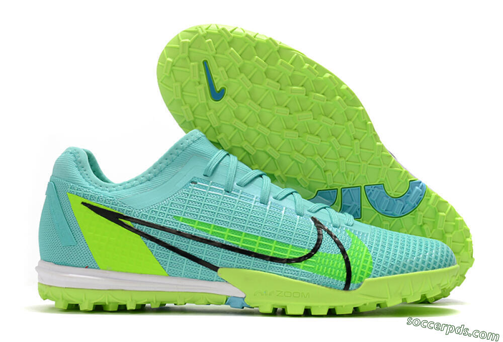 Nike Mercurial Vapor 14 Pro TF Low-Tops Football Shoes - Blue/Yellow/Black 1