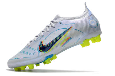 Nike Mercurial Vapor 14 Elite AG Low-Tops Football Boots - White/Blue/Yellow