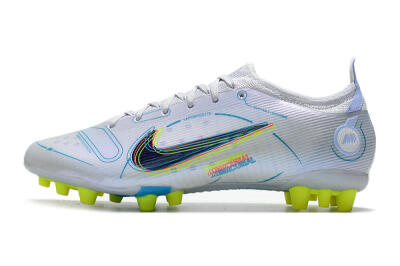 Nike Mercurial Vapor 14 Elite AG Low-Tops Football Boots - White/Blue/Yellow
