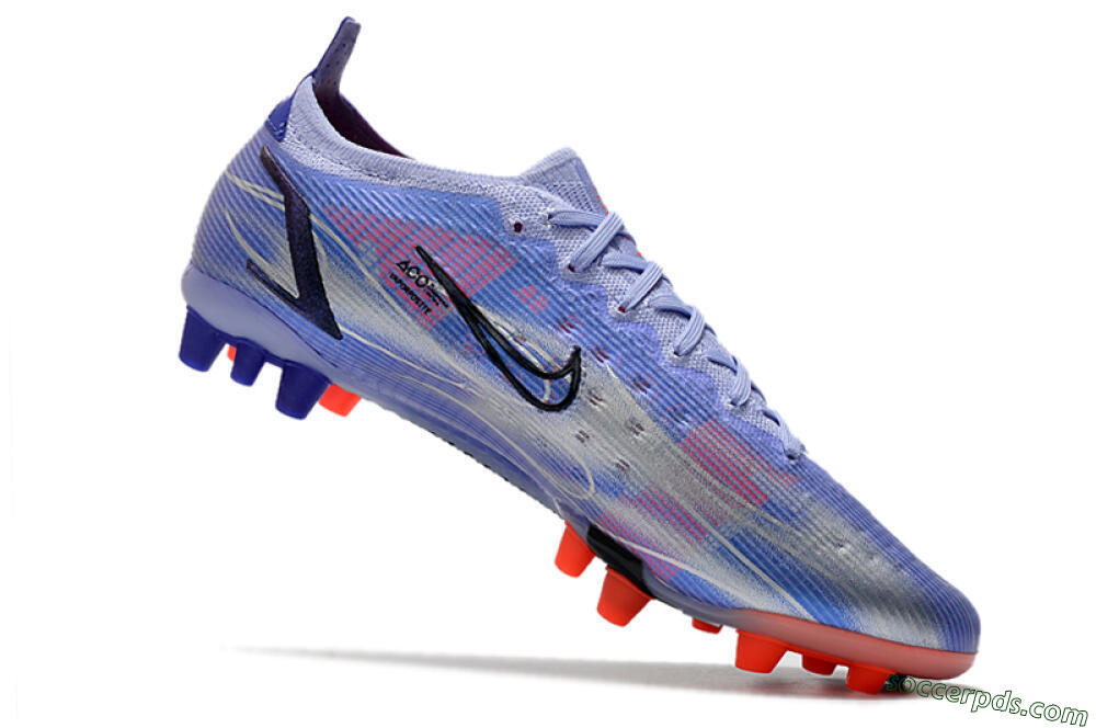Nike Mercurial Vapor 14 Elite AG Low-Tops Football Boots - Blue/Red/Black 4