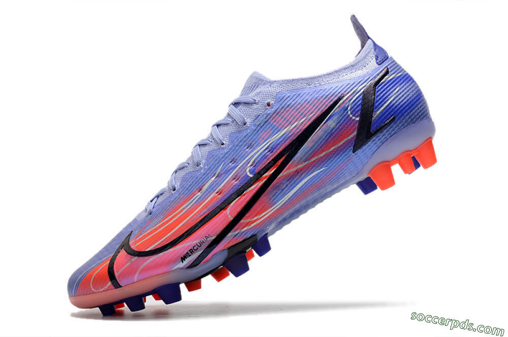 Nike Mercurial Vapor 14 Elite AG Low-Tops Football Boots - Blue/Red/Black 5