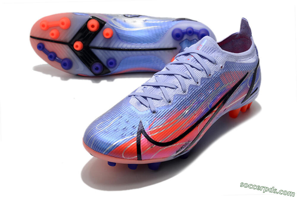 Nike Mercurial Vapor 14 Elite AG Low-Tops Football Boots - Blue/Red/Black 3
