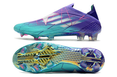Adidas X Speedflow+ FG Low-Tops Football Boots - Jade/Purple/Pink