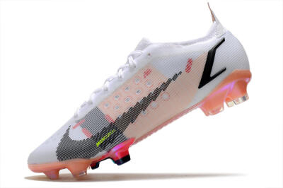 Nike Mercurial Vapor 14 Elite FG Low-Tops Football Boots - White/Pink/Black/Gold