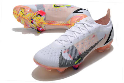 Nike Mercurial Vapor 14 Elite FG Low-Tops Football Boots - White/Pink/Black/Gold