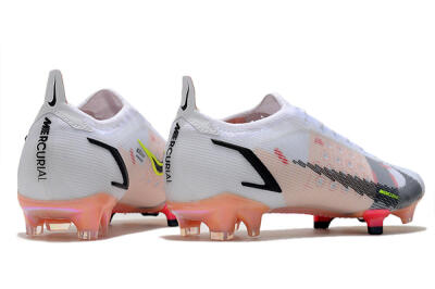 Nike Mercurial Vapor 14 Elite FG Low-Tops Football Boots - White/Pink/Black/Gold
