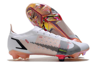Nike Mercurial Vapor 14 Elite FG Low-Tops Football Boots - White/Pink/Black/Gold