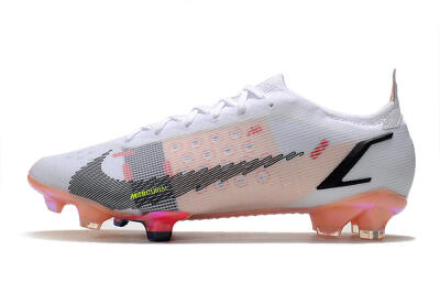 Nike Mercurial Vapor 14 Elite FG Low-Tops Football Boots - White/Pink/Black/Gold