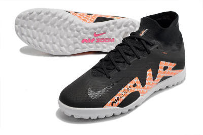 Nike Air Zoom Mercurial Superfly 9 Elite TF High-Tops Football Shoes - Black/Orange/White