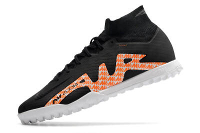 Nike Air Zoom Mercurial Superfly 9 Elite TF High-Tops Football Shoes - Black/Orange/White