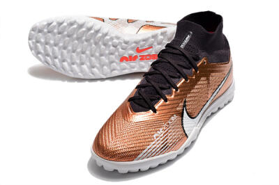 Nike Air Zoom Mercurial Superfly 9 Elite TF High-Tops Football Shoes - Gold/White/Black